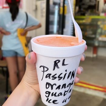 Henry's Place - Passionfruit orange guava ice cream - Ice Cream & Frozen Yogurt Near Me - Honolulu, Hawaii