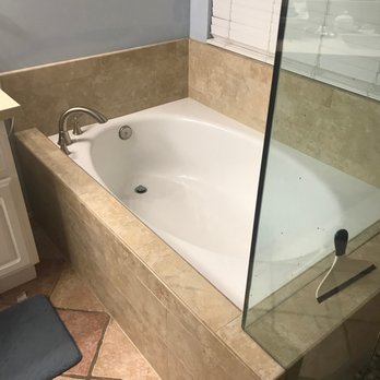Optimum Cabinet Kitchen and Bath - Re-tiled bathtub. - Flooring Near Me Optimum Cabinet Kitchen and Bath - Re-tiled bathtub. - Flooring Near Me