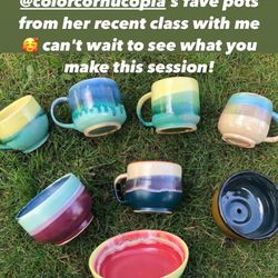 Phi Pottery - finished student work!