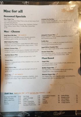 Menu photo 1 Homeroom Berkeley Berkeley, CA