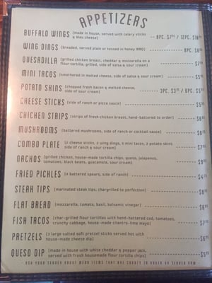 Menu photo 3 Duffy's Pub Auburn Hills, MI