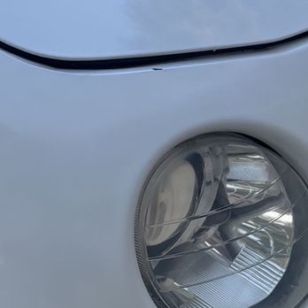 CLOVIS AUTOPRO - A chip they left on my front bumper - Body Shops Near Me - Clovis, California