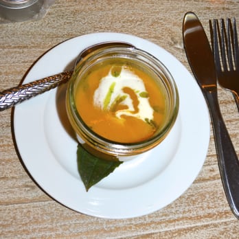 ChefJeanna.com - Spring Carrot & Parsnip Soup, Green Garlic Oil, Creme Fraiche - Caterers Near Me ChefJeanna.com - Spring Carrot & Parsnip Soup, Green Garlic Oil, Creme Fraiche - Caterers Near Me