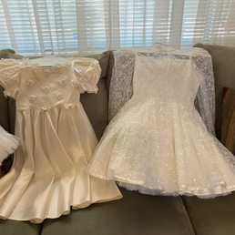 30 year Communion dresses cleaned by Diamond Cleaners Scottsdale 30 year Communion dresses cleaned by Diamond Cleaners Scottsdale