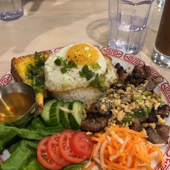 Pho Lang Thang - Com Thit Nuong w/ Egg and Vietnamese meatloaf - Vietnamese Near Me - Cincinnati, Ohio