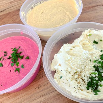 Sheesh Grill - Chantilly - Beat hummus, regular hummus, whipped feta. - Halal Near Me - Chantilly, Virginia Sheesh Grill - Chantilly - Beat hummus, regular hummus, whipped feta. - Halal Near Me - Chantilly, Virginia