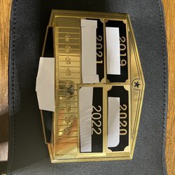 Tracy Awards & Embroidery - 2022 Plate sizing incorrect, 2022 Font incorrect, on 2022 plate they missed a whole section of names too.
