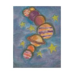 Art Studio - Our newest artist just joined -- and already brought the whole solar system with them!