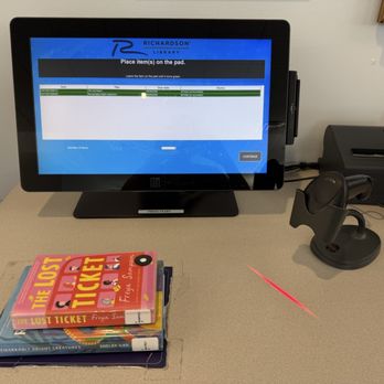 Richardson Public Library - Set your books down and they automatically load to your account after scanning your library card. - Libraries Near Me - Richardson, Texas