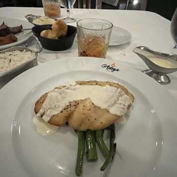 Adega Gaucha - Fish of the day with lemon butter sauce, Brazilian old fashioned - Brazilian Near Me - Orlando, Florida
