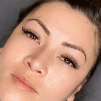 Akomplice Lash & Brow Studio - Fresh ombré brows color will heal 30% softer plus fresh lash fill - Permanent Makeup Near Me - Del Mar, California