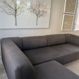 Large sectional sofa.