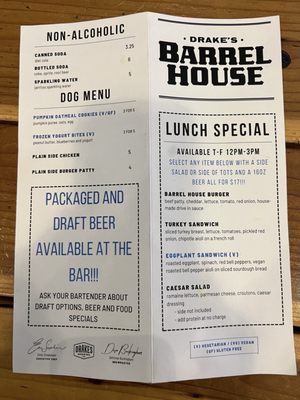 Menu photo 6 Drake's Barrel House San Leandro, CA Menu photo 6 Drake's Barrel House San Leandro, CA