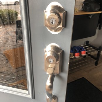 Bill's Locksmith Las Vegas - New set installed by Bill! He made sure to tell me prior to choosing the set that I will have to retouch the door paint which I don't mind. - Keys & Locksmiths Near Me - Las Vegas, Nevada Bill's Locksmith Las Vegas - New set installed by Bill! He made sure to tell me prior to choosing the set that I will have to retouch the door paint which I don't mind. - Keys & Locksmiths Near Me - Las Vegas, Nevada