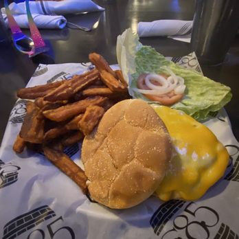 Branding Iron - Milwaukee burger, with bison and sweet potato fries. - American Near Me - Casper, Wyoming