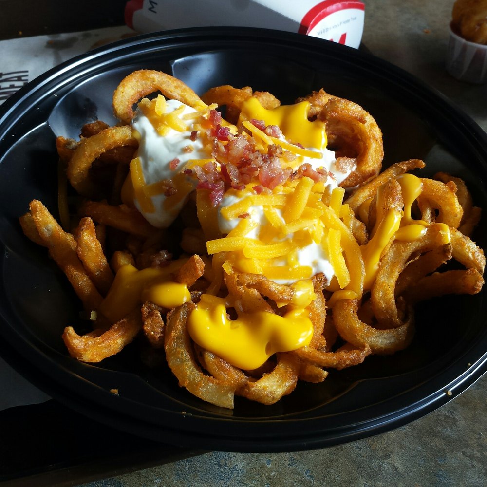 Arby's Restaurant - a plate of fries with cheese and onion rings - Fast Food Near Me - Cranbrook, British Columbia Arby's Restaurant - a plate of fries with cheese and onion rings - Fast Food Near Me - Cranbrook, British Columbia