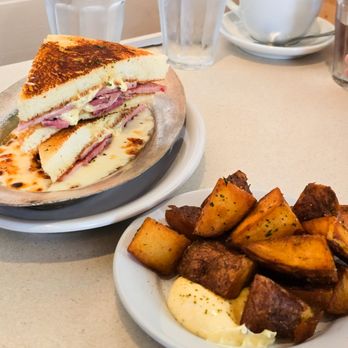 Cullum's Attaboy - Ham and cheese sandwich with potatoes - Breakfast & Brunch Near Me - San Antonio, Texas