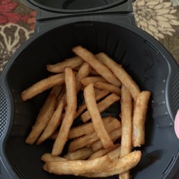 These are the old,rubbery fries I paid $2.50 for Barely enough for a kids meal! These are the old,rubbery fries I paid $2.50 for Barely enough for a kids meal!