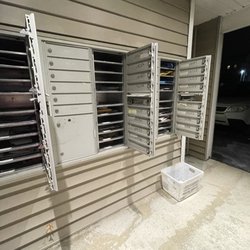 US Post Office - This is how Westford's mail carrier left boxes on Bay Drive last night.