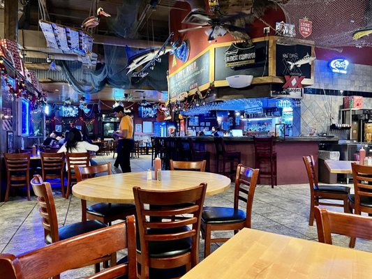 Photo of Dirty Al's Seafood Market & Cajun Kitchen - Brownsville, TX, US. tables and chairs