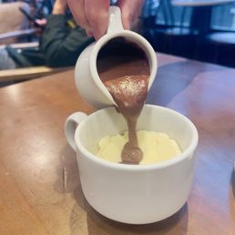 Oh so decadent!!! Liquid truffle affogato Oh so decadent!!! Liquid truffle affogato