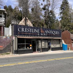 Exterior outside entrance of Crestline Antiques & More - Crestline, California Exterior outside entrance of Crestline Antiques & More - Crestline, California