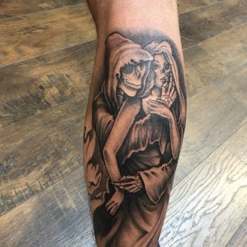 Nevermore Ink - Grim reaper & girl - Tattoo Near Me - Bellmawr, New Jersey