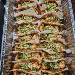 Algo Bueno - AB shrimp taco platter