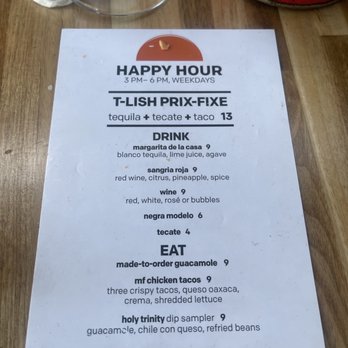 Tacolicious - Happy hour menu - Cocktail Bars Near Me - San Francisco, California Tacolicious - Happy hour menu - Cocktail Bars Near Me - San Francisco, California