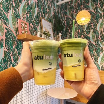 Atulea - Pineapple matcha latte - Bubble Tea Near Me - Seattle, Washington Atulea - Pineapple matcha latte - Bubble Tea Near Me - Seattle, Washington