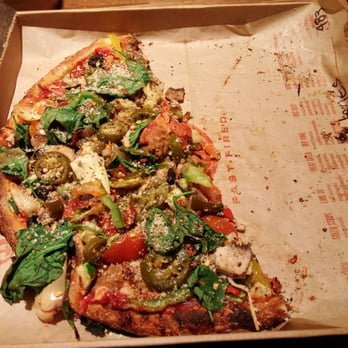 Blaze Pizza - After eating half of my personal build-your-own pizza - Pizza Near Me - Chicago, Illinois