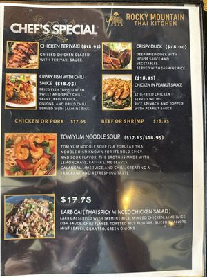 Menu photo 5 Rocky Mountain Thai kitchen Leadville, CO