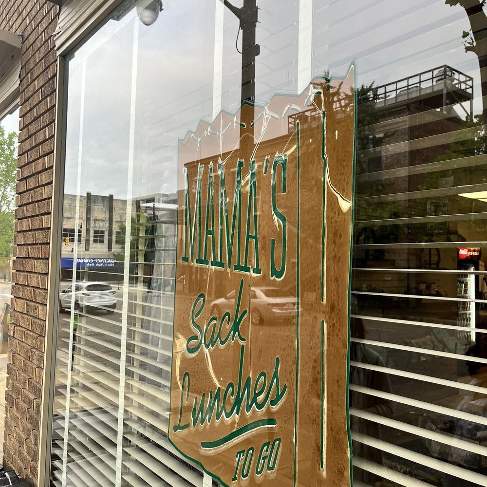 Mama's Sack Lunches - Sign in window - Delis Near Me - Montgomery, Alabama