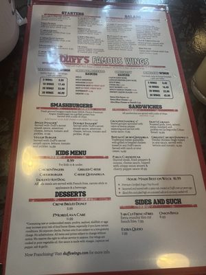Menu photo 5 Duff's Famous Wings Tampa, FL Menu photo 5 Duff's Famous Wings Tampa, FL