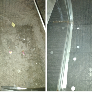 Power Vac - Duct Liner Before & After cleaning. Care needs to be taken with the correct tools that won't damage it. - Air Duct Cleaning Near Me Power Vac - Duct Liner Before & After cleaning. Care needs to be taken with the correct tools that won't damage it. - Air Duct Cleaning Near Me