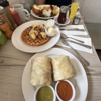 Shorehouse Kitchen - Breakfast burrito. Friend chicken breakfast sandwich. Salted Carmel waffle. SO bomb! - Breakfast & Brunch Near Me - Carlsbad, California