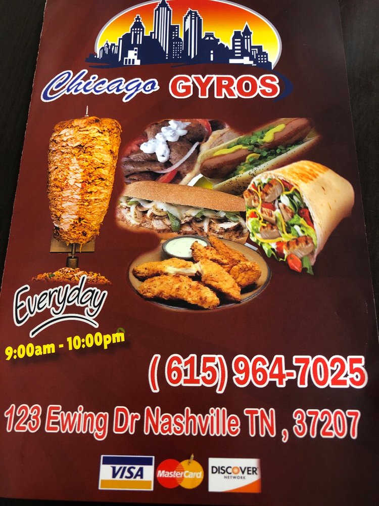 CHICAGO GYROS Salad 123 Ewing Dr, Nashville, TN Restaurant
