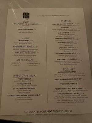 Menu photo 5 SoBo Kitchen & Bar Baltimore, MD