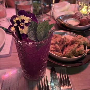 Eureka! - This Lavendar Iced Tea was Heavenly and fried pickles - American Near Me - Woodland Hills, California Eureka! - This Lavendar Iced Tea was Heavenly and fried pickles - American Near Me - Woodland Hills, California