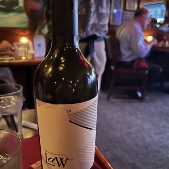 Captain Jack's - The bottle of wine I brought - Seafood Near Me - Sunset Beach, California