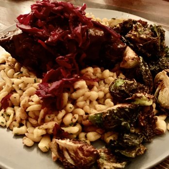 Allegory - Short-ribs, spatzle, red cabbage, and baked Brussels...tasty and tender! - American Near Me - Naperville, Illinois Allegory - Short-ribs, spatzle, red cabbage, and baked Brussels...tasty and tender! - American Near Me - Naperville, Illinois