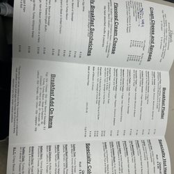 Strathmore Bagels - Menu