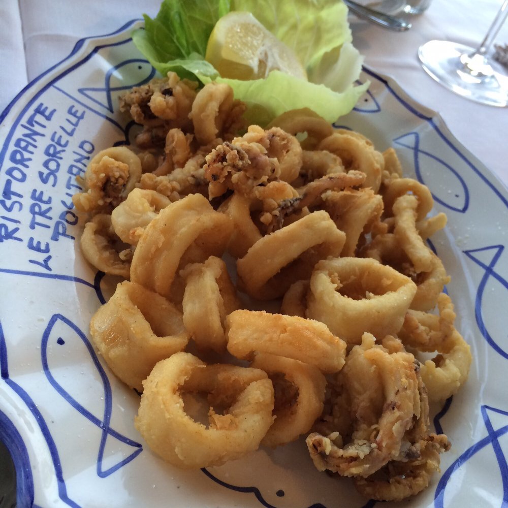 Le Tre Sorelle - Fried calamari, perfection! - Italian Near Me - Positano, SA Le Tre Sorelle - Fried calamari, perfection! - Italian Near Me - Positano, SA