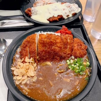 Abiko Curry - Mushroom Curry Rice, Level 2 Spicy, Chicken Cutlet, and Cheese Pork Cutlet - Japanese Curry Near Me - New York, New York Abiko Curry - Mushroom Curry Rice, Level 2 Spicy, Chicken Cutlet, and Cheese Pork Cutlet - Japanese Curry Near Me - New York, New York