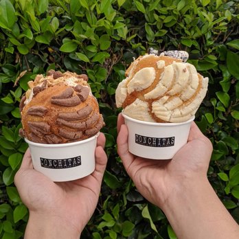 Conchitas - two bowls of ice cream with toppings - Ice Cream & Frozen Yogurt Near Me - Santa Ana , California