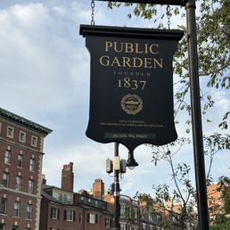 Boston Public Garden Sign