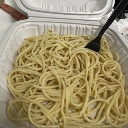 Cold buttered noodles
