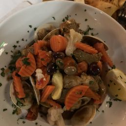 Pork,  clams & pickled vegetables