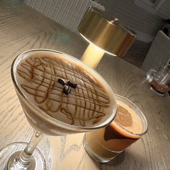 Tarpon Bay Restaurant - Carmel espresso martini (Mark's special) Chocolate bourbon - Seafood Near Me - Bonita, Florida
