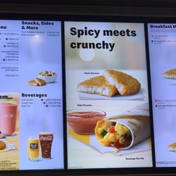 McDonald's - Breakfast menu